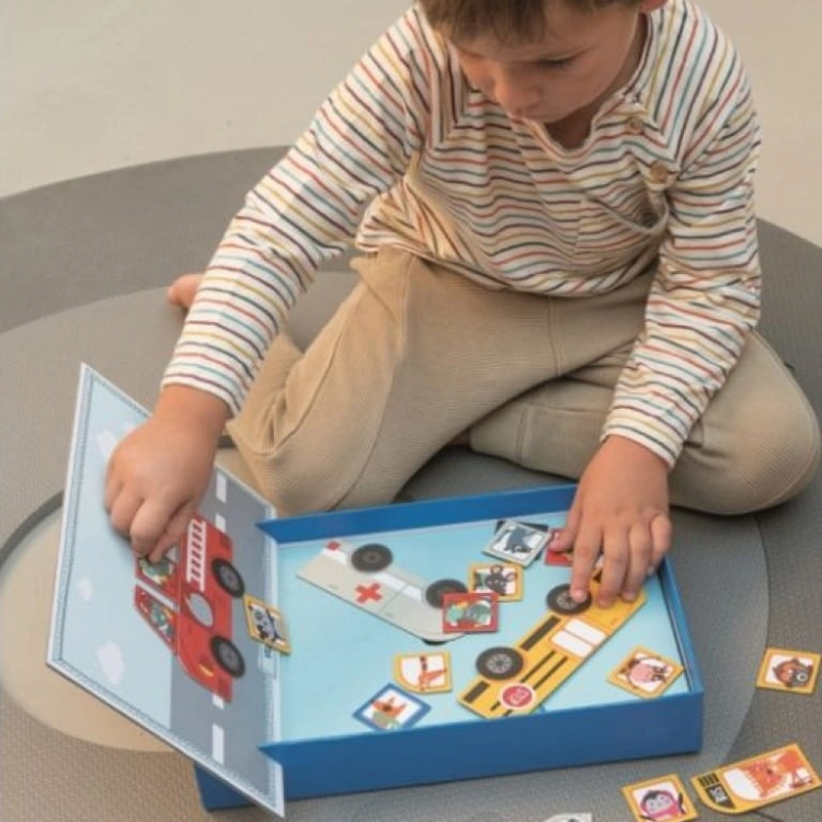 Układanka Magnetyczna Apli Kids Pojazdy