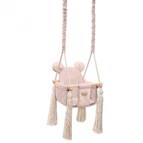 Drewniana Huśtawka VelvetSwing – Sepia Rose - BabySteps