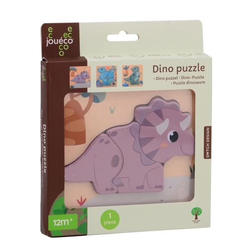 Puzzle Drewniane Dino - Joueco