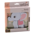 Puzzle Drewniane Słonik The Wildies Family - Joueco