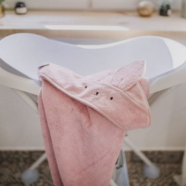 Ręcznik dla Niemowlaka Bambusowy My Memi Powder Pink Pudrowy Róż