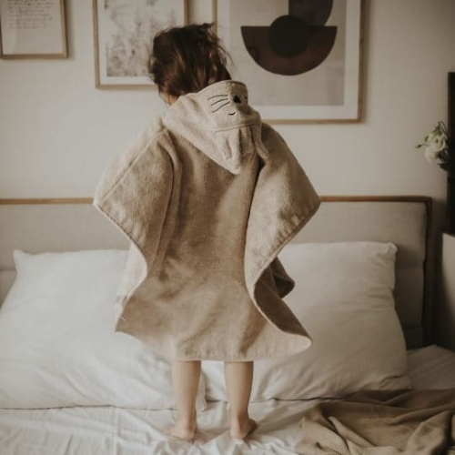 Okrycie Kąpielowe Ręcznik Poncho dla Niemowlaka Bambusowy Bambusowe My Memi