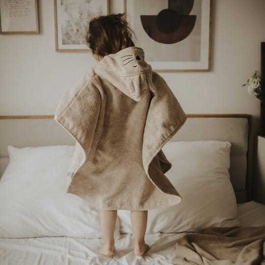 Okrycie Kąpielowe Ręcznik Poncho dla Niemowlaka Bambusowy Bambusowe My Memi