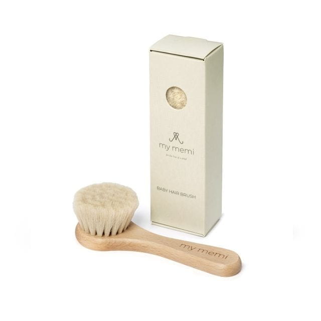 Szczotka dla Niemowląt Relaksacyjna z Naturalnego Włosia Koziego — My Memi
