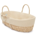 Wyściółka do Kosza Mojżesza Bawełna Organiczna Caffe Latte — Ahojbaby
