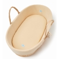 Wyściółka do Kosza Mojżesza Bawełna Organiczna Caffe Latte — Ahojbaby