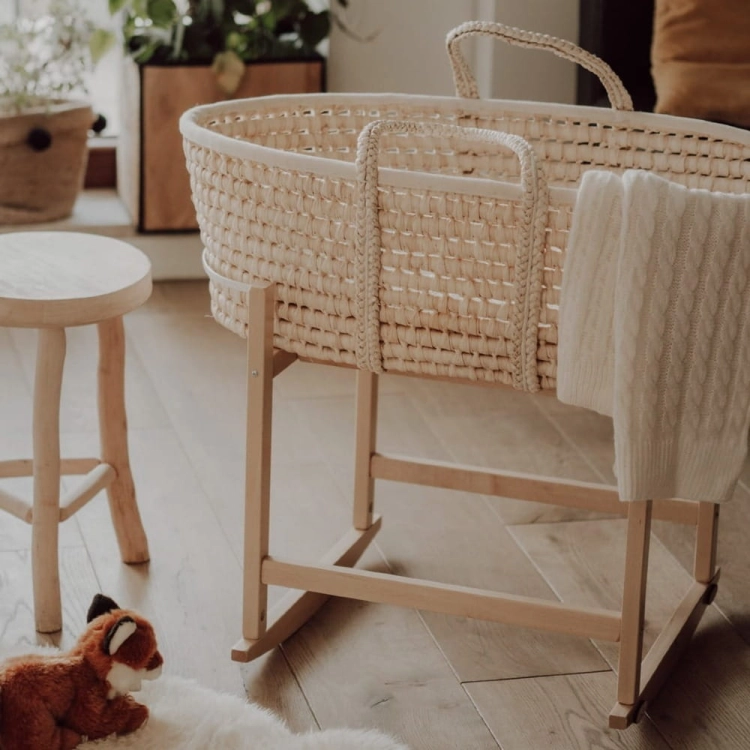 Kosz Mojżesza z Kołyską AhojBaby Naturalną w Salonie
