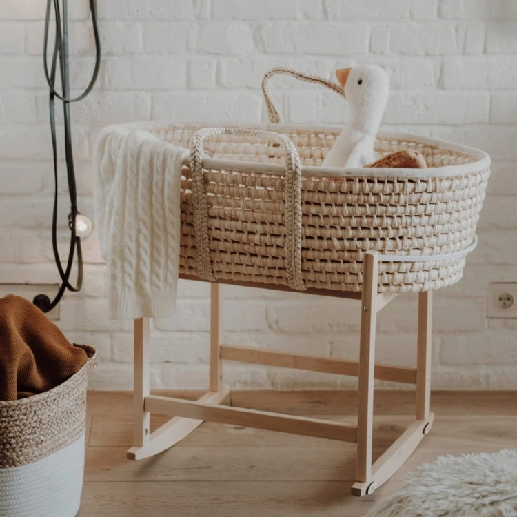 Kosz Mojżesza z Kołyską AhojBaby Naturalną
