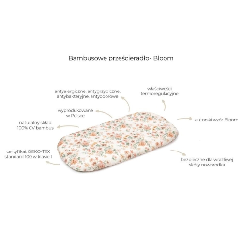 Prześcieradło do Gondoli Bambusowe Bloom