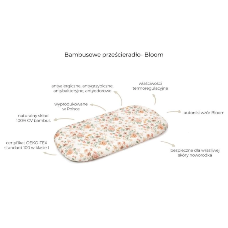 Prześcieradło do Gondoli Bambusowe Bloom