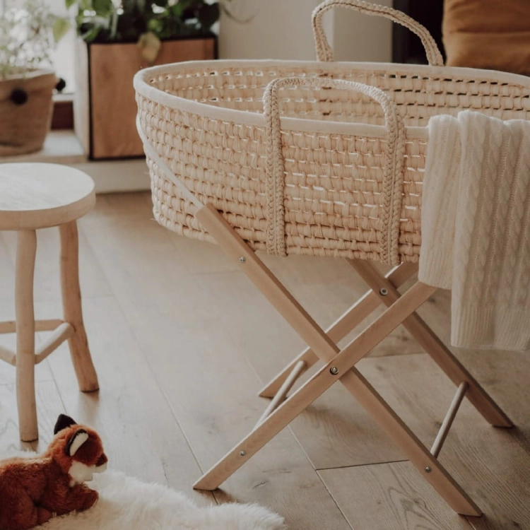 Kosz Mojżesza ze Stojakiem AhojBaby Naturalny w Salonie