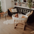 Kołyska do Kosza Mojżesza Naturalna  — Ahojbaby