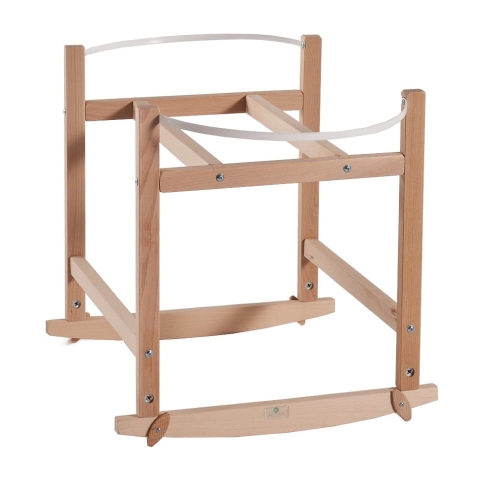 Kołyska do Kosza Mojżesza Naturalna z Przodu - Ahojbaby