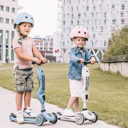 Kask Dziecięcy Scootandride na Rower xxs-S dla Dzieci 1-5 Lat Steel