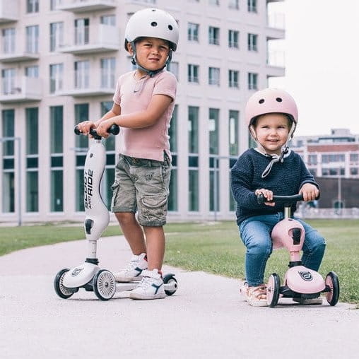 Kask Dziecięcy Scootandride na Rower xxs-S dla Dzieci 1-5 Lat Rose