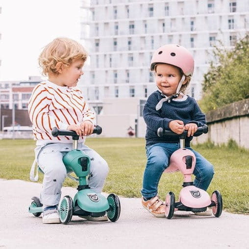 Kask Dziecięcy Scootandride na Rower xxs-S dla Dzieci 1-5 Lat Rose