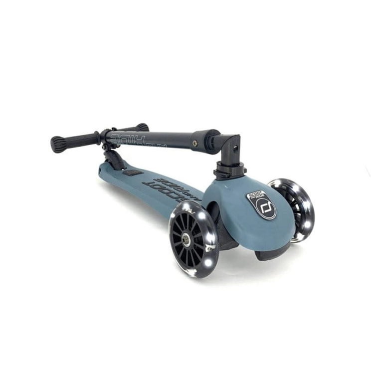 Hulajnoga Scootandride Highwaykick 3 Led ze Świecącymi Kółkami 3+ Steel