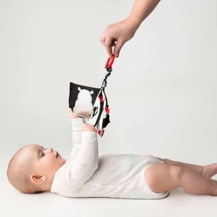 Książeczka Sensoryczna Kontrastowa Kto to? Co to? - Mom's Care