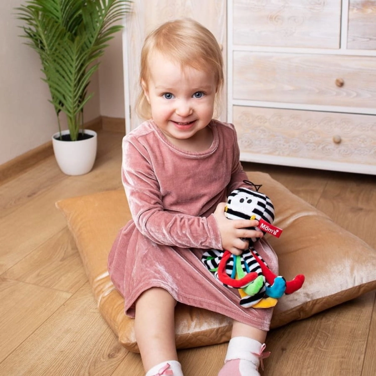Kontrastowa Mini Ośmiornica Biało-Czarna - Mom's Care