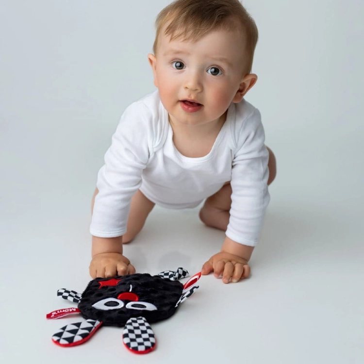 Szeleścik Sensoryczny z Gwiazdką Czarny - Mom' Care