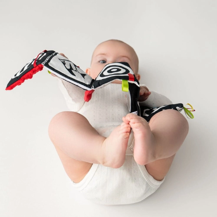 Książeczka Sensoryczna Kontrasotowa Mała Czerwona - Mom's Care