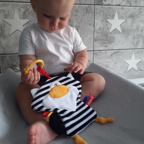 Szeleścik Sensoryczny Kot Pasiak - Mom's Care