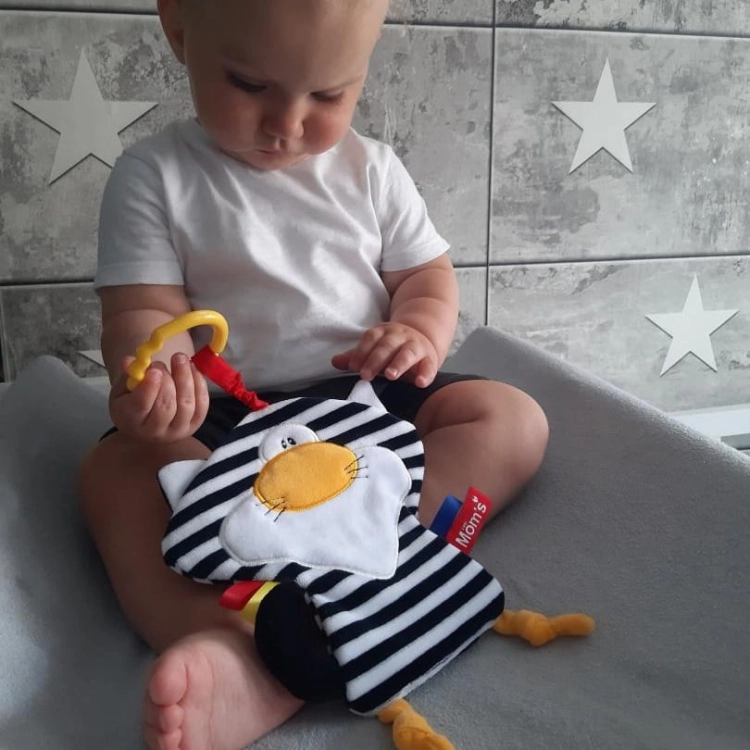 Szeleścik Sensoryczny Kot Pasiak - Mom's Care