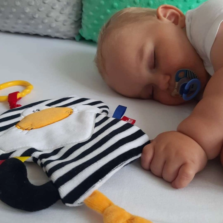 Szeleścik Sensoryczny Kot Pasiak - Mom's Care