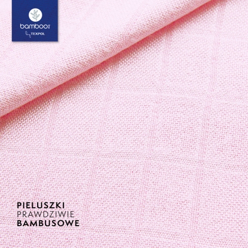 Pieluszka Bambusowa Classic Róż - Bambooline