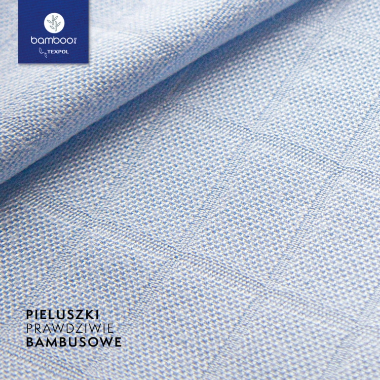 Pieluszka Bambusowa Classic Niebieski - Bamboo Line