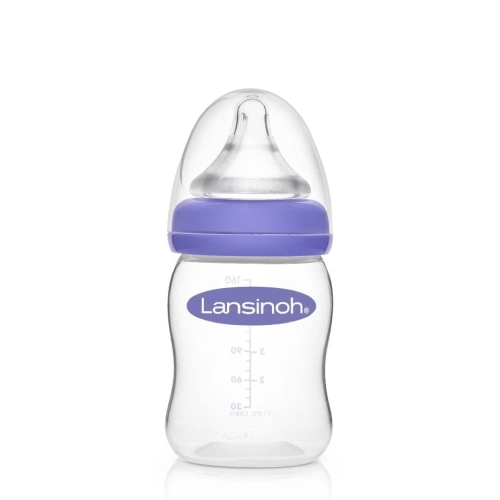 Butelka do karmienia 160 ml ze Smoczkiem Natural Wave o Wolnym Przepływie - Lansinoh