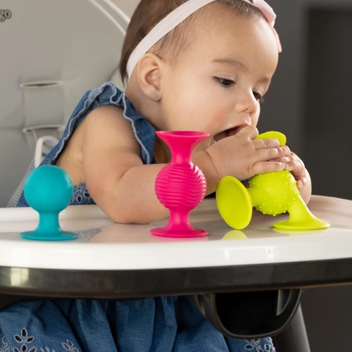 Bobo Przyssawki 3 Grzechotki Gryzaki — Fat Brain Toys