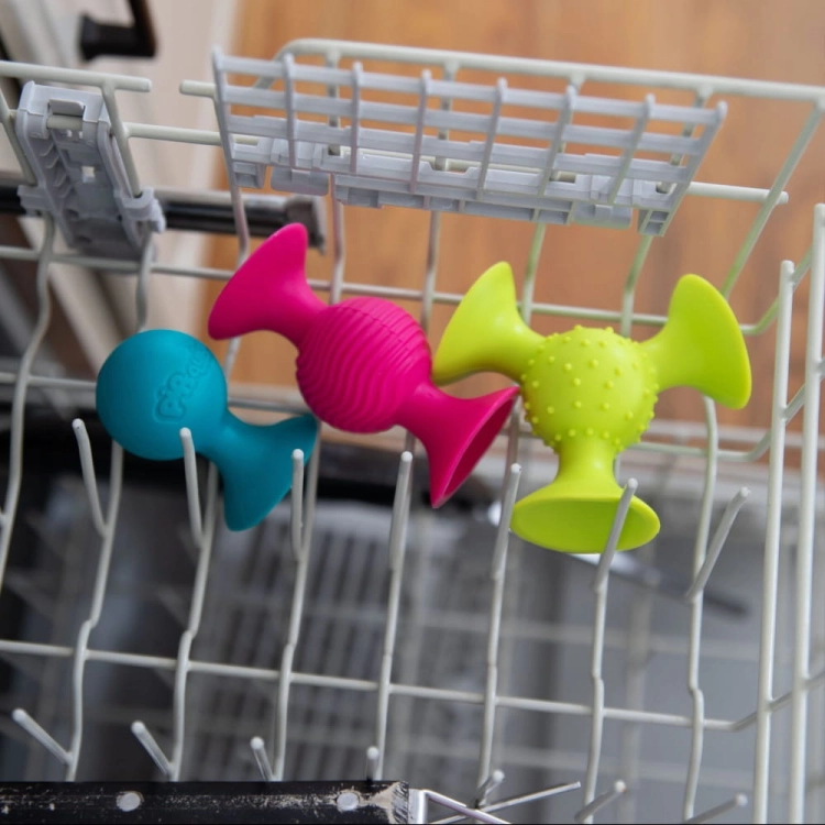 Bobo Przyssawki 3 Grzechotki Gryzaki — Fat Brain Toys