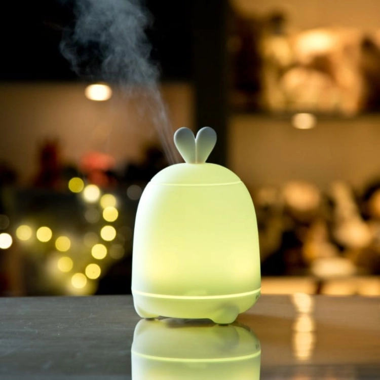 Lampka Nocna Dla Dzieci Stojąca Dyfuzor Królik Biały — Rabbit and Friends
