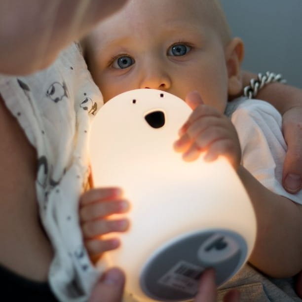Lampka Nocna Dla Dzieci Stojąca Miś Duży Biały — Rabbit and Friends