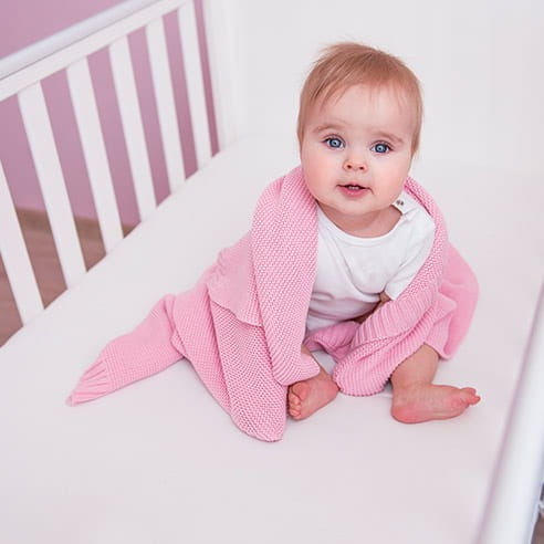 Kocyk dla Niemowlaka Bambusowy Lullalove Candy Pink Różowy