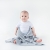 Kocyk dla Niemowlaka Bambusowy Lullalove Glamour Gray Szary