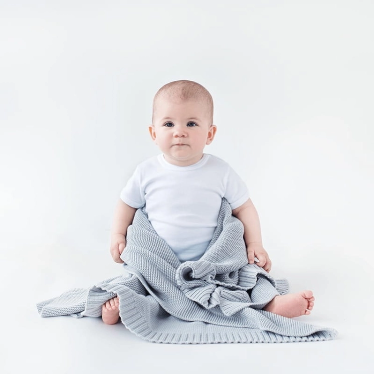 Kocyk dla Niemowlaka Bambusowy Lullalove Glamour Gray Szary