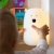 Lampka Nocna Dla Dzieci Stojąca Miś Biały z Pilotem Kolory — Rabbit and Friends