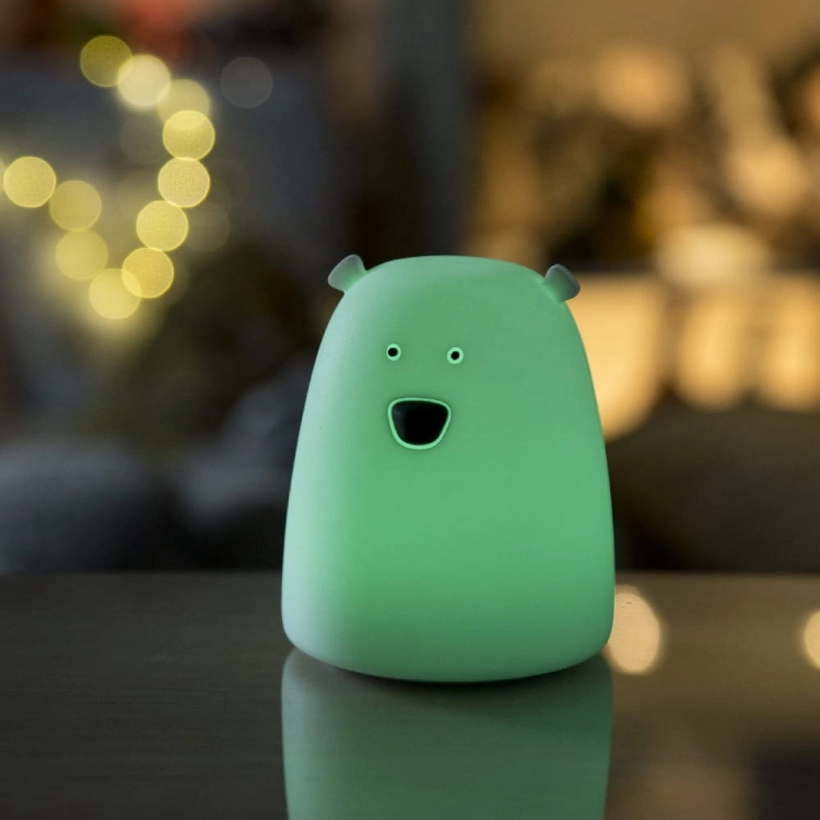 Lampka Nocna Dla Dzieci Stojąca Miś Mały Biały — Rabbit and Friends