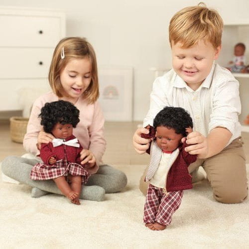 Lalka Dziewczynka Afroamerykanka 38cm Miniland Doll