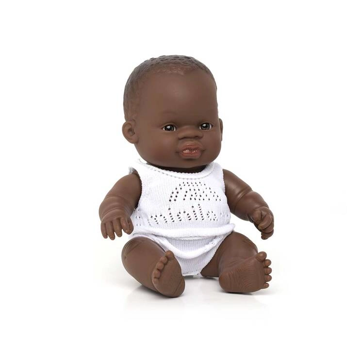 Lalka Dziewczynka Afrykanka 21cm Baby / Miniland