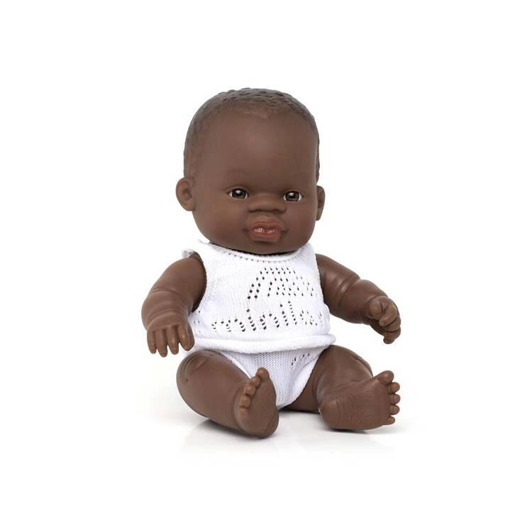Lalka Chłopiec Afrykańczyk 21cm Baby / Miniland