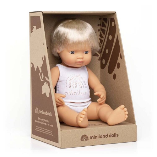 Lalka chłopiec Europejczyk 38cm Miniland Doll