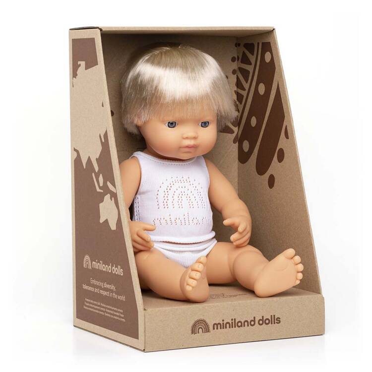Lalka chłopiec Europejczyk 38cm Miniland Doll