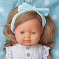 Lalka dziewczynka Europejka Ciemny Blond 38 cm Miniland Doll
