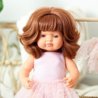 Strój Baletnicy Różowy  Body + Spódniczka tutu 38 cm - lillitoy