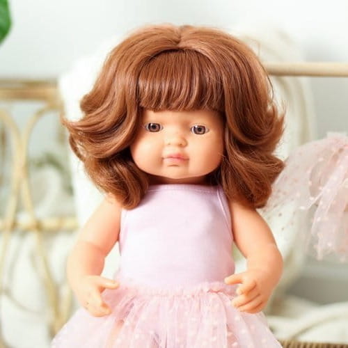 Strój Baletnicy Różowy  Body + Spódniczka tutu 38 cm - lillitoy