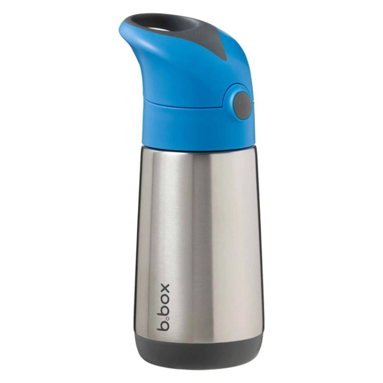 B.Box Bidon Termiczny ze Słomką dla Dziecka 350 ml Blue Slate Niebieski