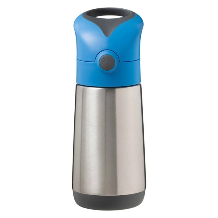 B.Box Bidon Termiczny ze Słomką dla Dziecka 350 ml Blue Slate Niebieski